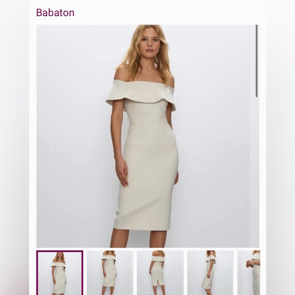 Babaton Ruslan midi dress OLIVE GREEN